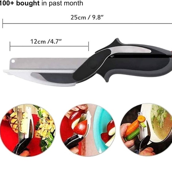 Kitchen Scissors,2 in 1 Smart Cutter Multifunction StainlessSteel Kitchen Shears - Picture 7 of 16